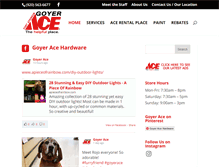 Tablet Screenshot of goyerace.com